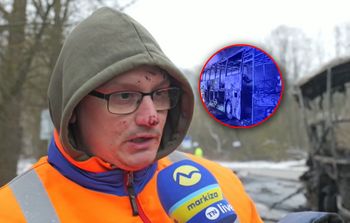 Wypadek FilxBusa na Słowacji. Kierowca ciężarówki zabrał głos