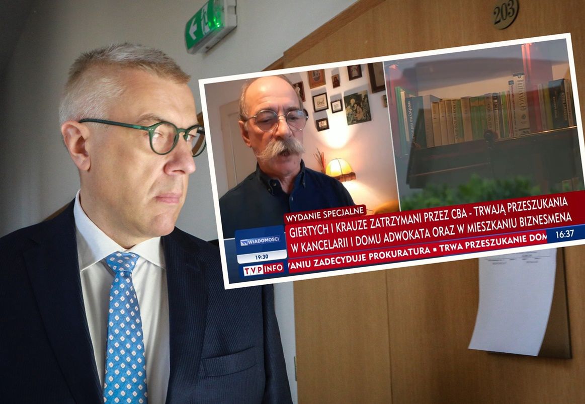 Zatrzymanie Romana Giertycha. TVP Info pokazało jego dom nawet z lotu ptaka