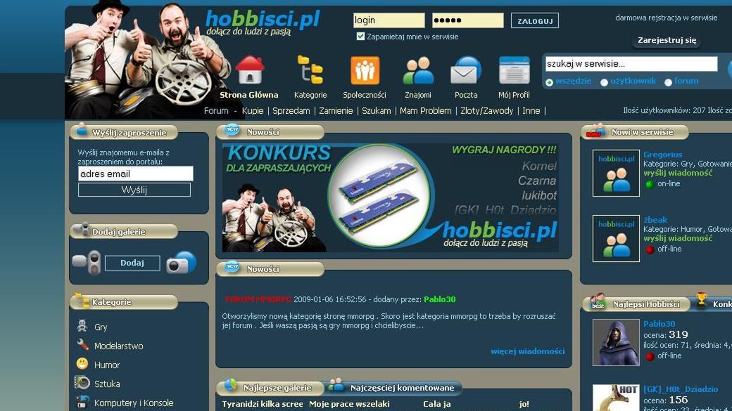 Portal, na którym pochwalisz się swoim hobby 1