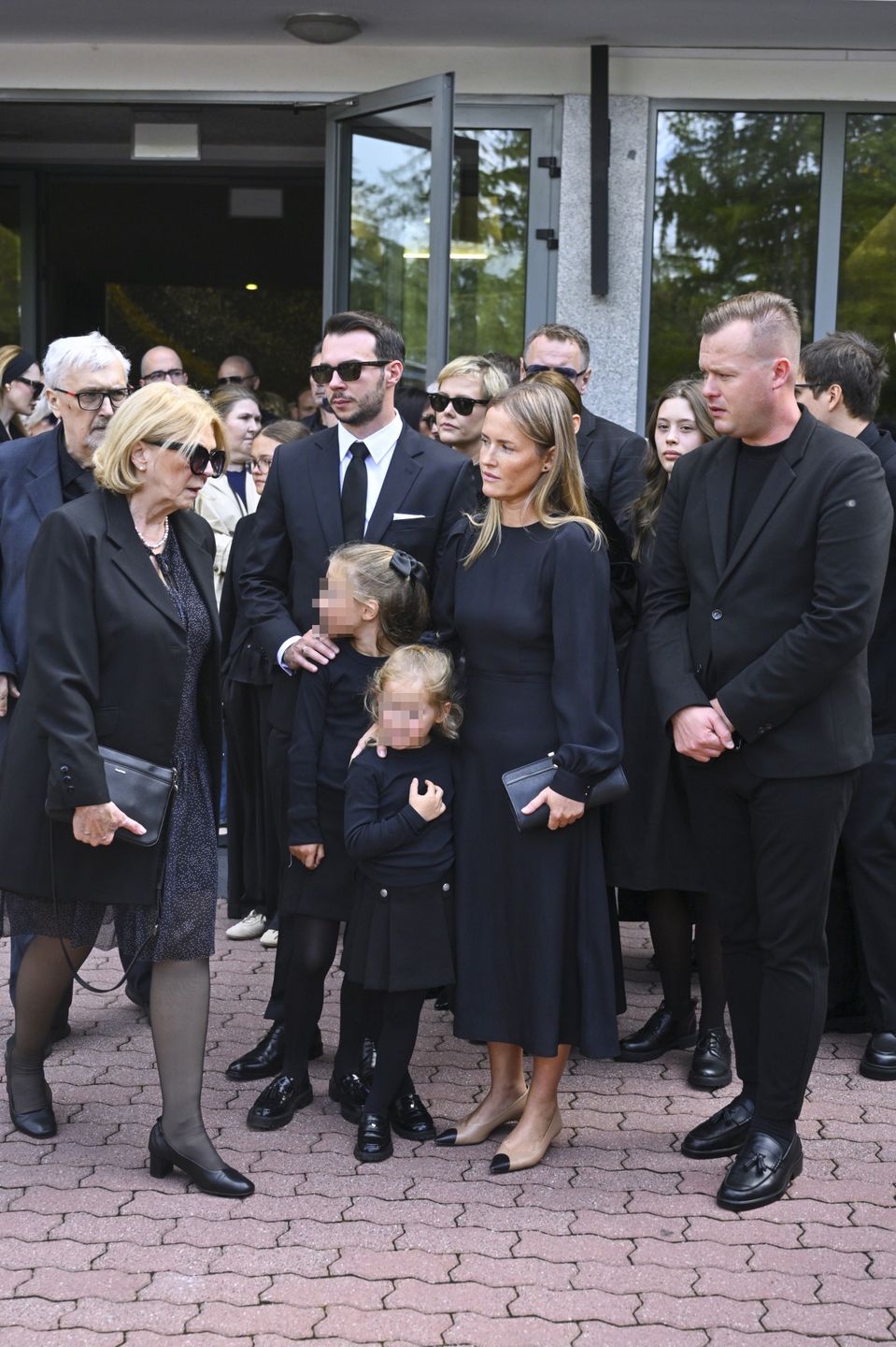 Olga Frycz na pogrzebie Jana Frycza