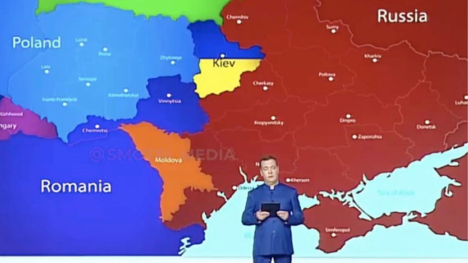 Pokazali mapę w rosyjskiej TV. Polskie MSZ reaguje