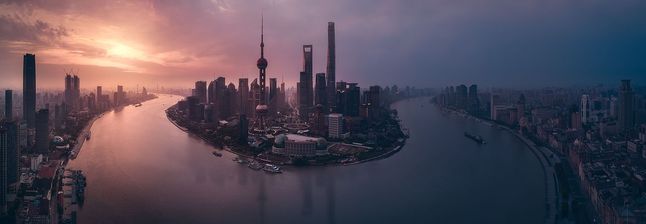 "Flying Shanghai" Zwycięzca w kat. Built Environment / Architecture, Zdjęcie lotnicze o najwyższej rozdzielczosci, Szanghaj, Chiny