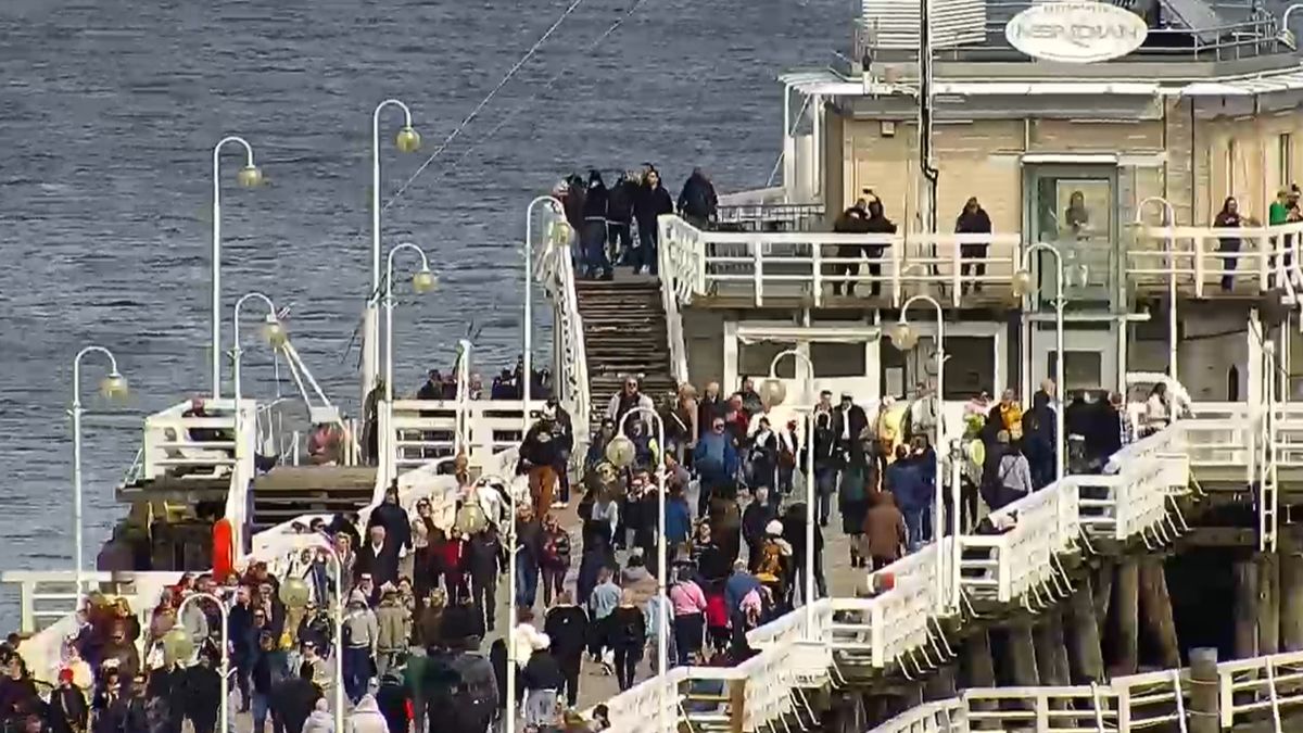 Widok na molo w Sopocie.