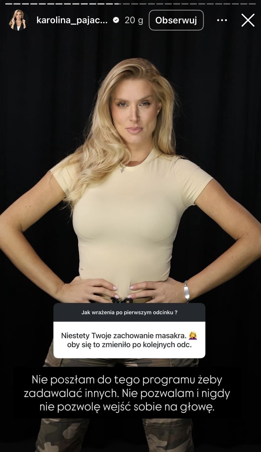 Karolina Pajączkowska reaguje na krytykę 