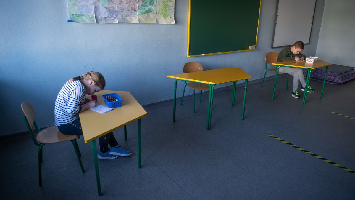 Zdjęcie dnia. Szkoła i uczniowie przygotowują się do powrotu edukacji stacjonarnej 1
