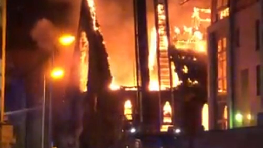 Pożar kościoła w Glasgow