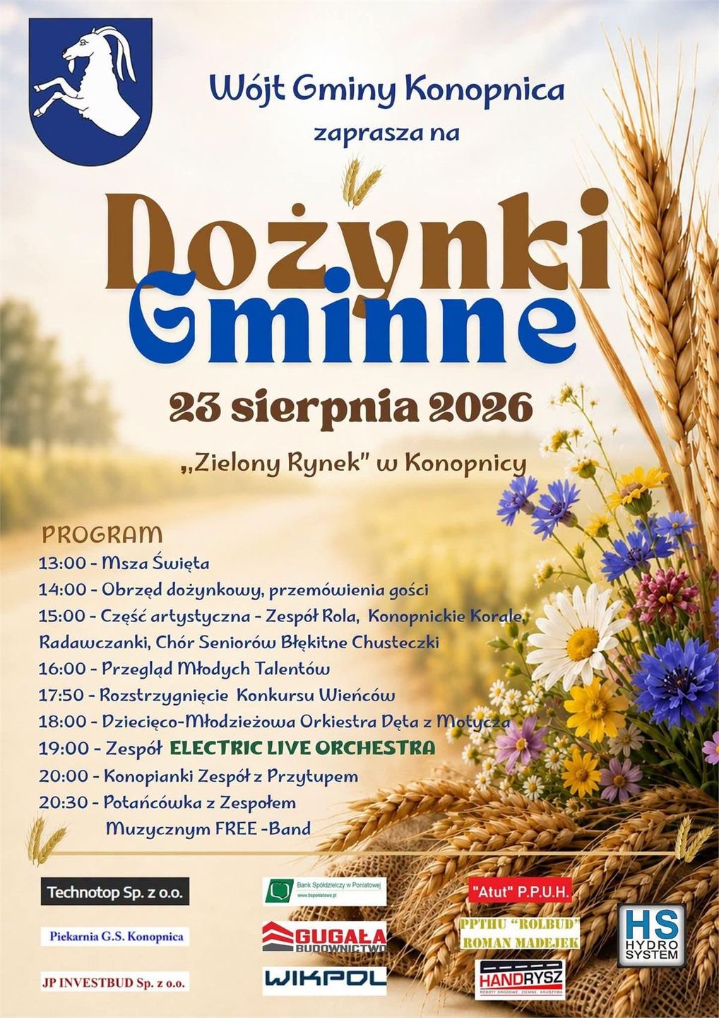 Dożynki Konopnica 2026