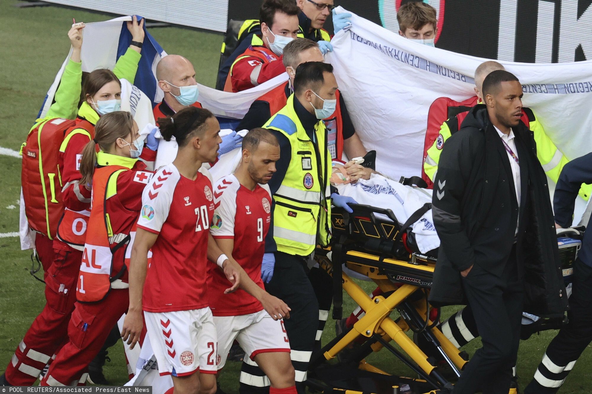 Christian Eriksen zemdlał na boisku