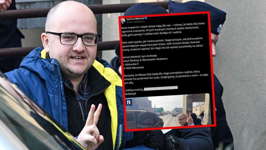Poseł PiS Dariusz Matecki doprowadzany na posiedzenie aresztowe 