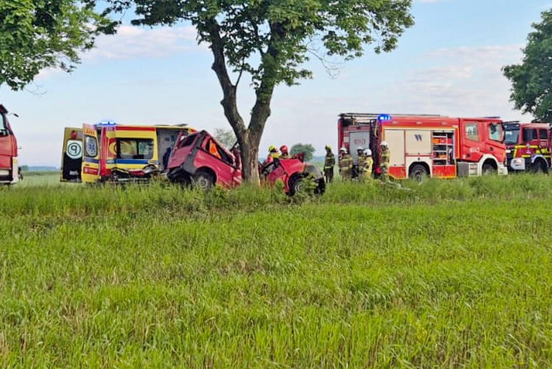 Tragiczny wypadek na drodze powiatowej pod Bolesławcem