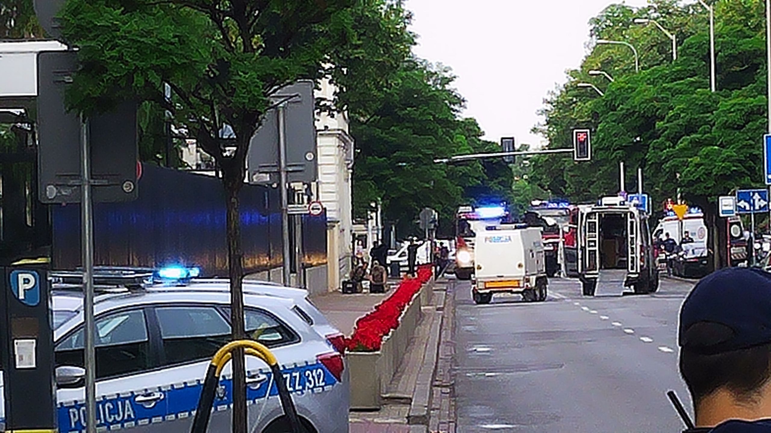 Akcja pod Ambasadą USA w Warszawie 