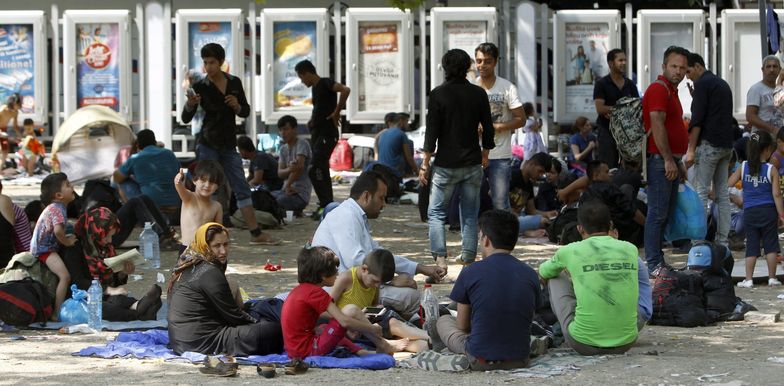 12 sierpnia 2015. Nielegalni imigranci na ulicach Belgradu.