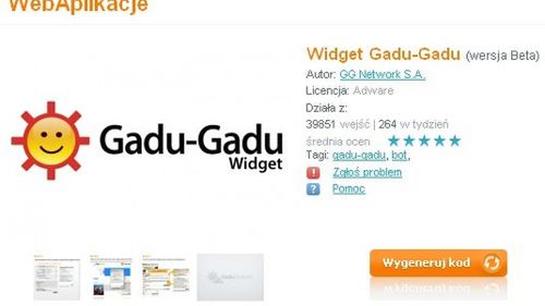 Gadżety GG - ułatwisz kontakt odwiedzającym twoją stronę 1