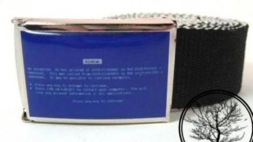 Blue screen na... pasku! 1