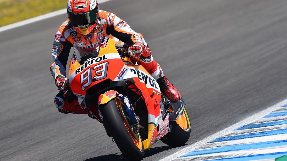 Marc Marquez na torze w Jerez