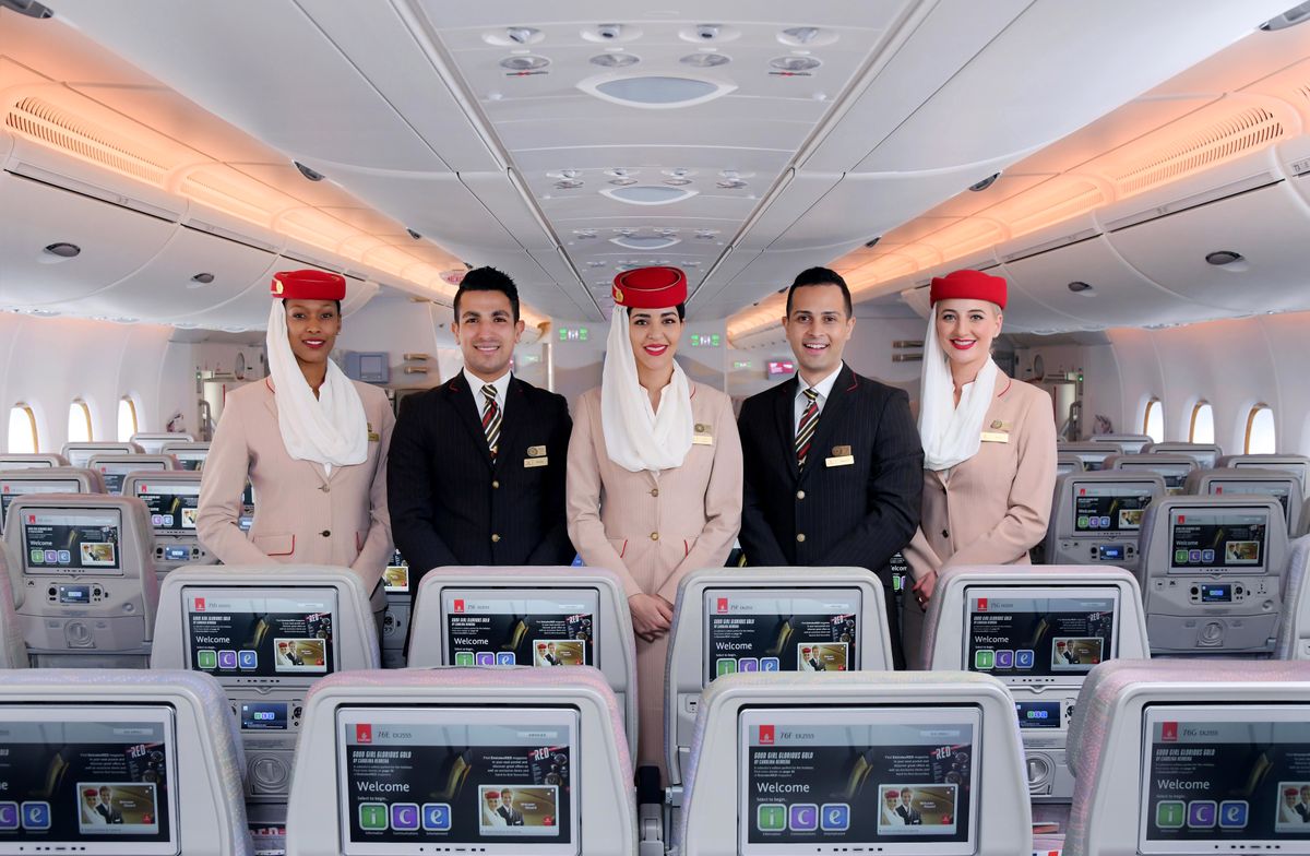Załoga pokładowa Emirates 