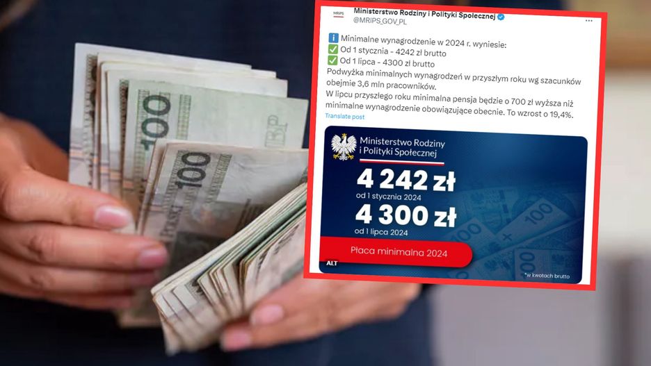 Płaca minimalna 2024. Ile wyniesie najniższa krajowa? Kwoty brutto i netto