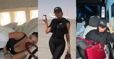 Georgina Rodriguez z torebką za 80 TYSIĘCY ZŁOTYCH relacjonuje trudy podróży do Arabii Saudyjskiej: przelot odrzutowcem, transfer limuzyną...