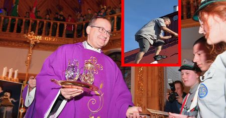 Biskup zrzucił sutannę. W spodenkach zwrócił się z apelem