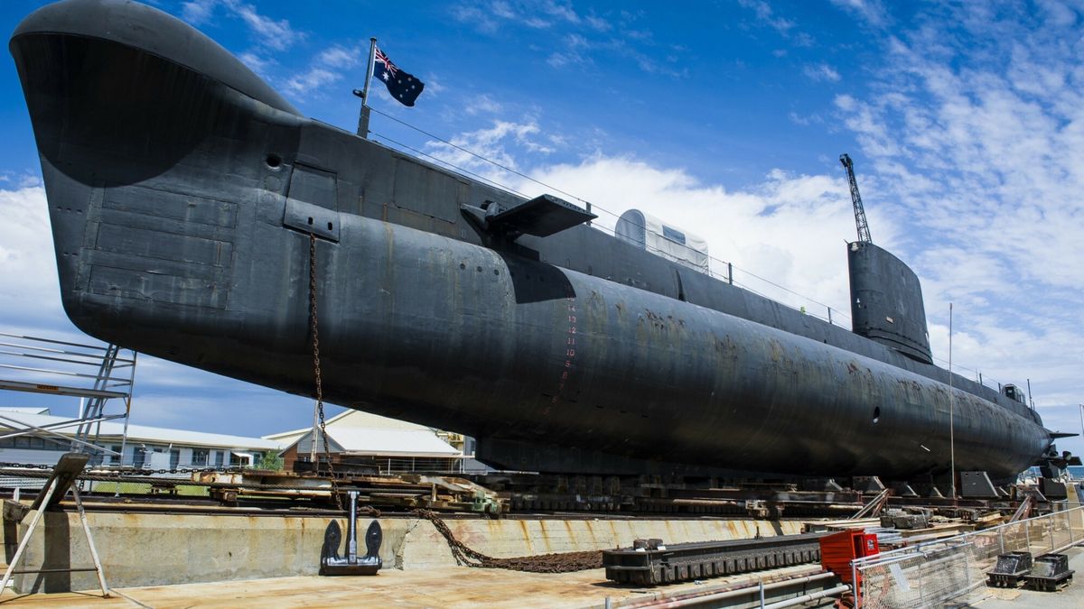 Robert Harding March 2014 HeritageHMAS Ovens Submarine in the Western Australian Maritime Museum, Fremantle, Western Australia, Australia, Pacific