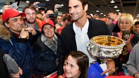 Roger Federer powitany w kraju po triumfie w Australian Open