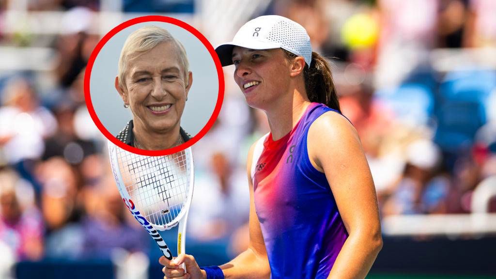 Zdjęcie okładkowe artykułu: Getty Images / Robert Prange / Na zdjęciu: Iga Świątek, w kółeczku Martina Navratilova (fot. Getty Images/Artur Widak/NurPhoto)