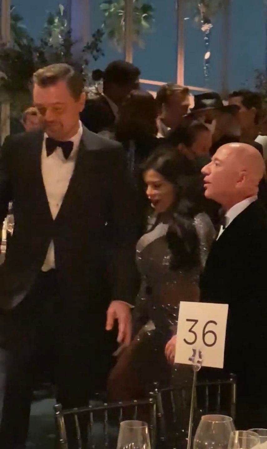 Leonardo DiCaprio, Lauren Sanchez, Jeff Bezos