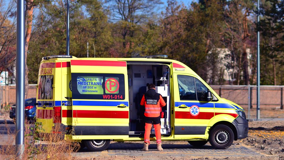 Wypadek w powiecie nowosądeckim. Zdjęcie ilustracyjne