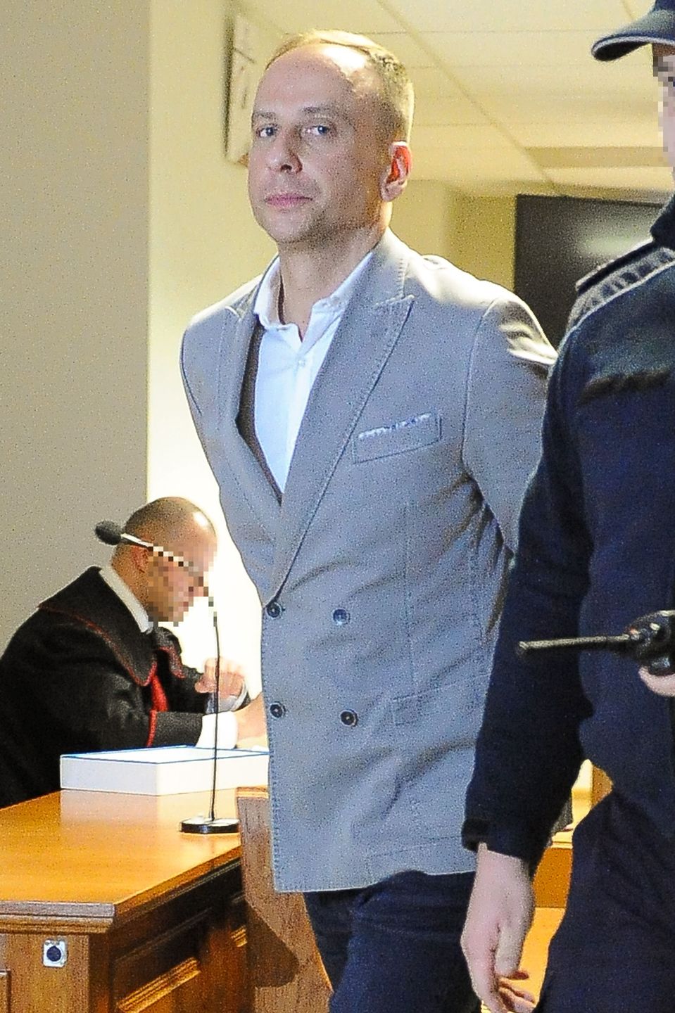 Dariusz Krupa w sądzie jako Dariusz K.