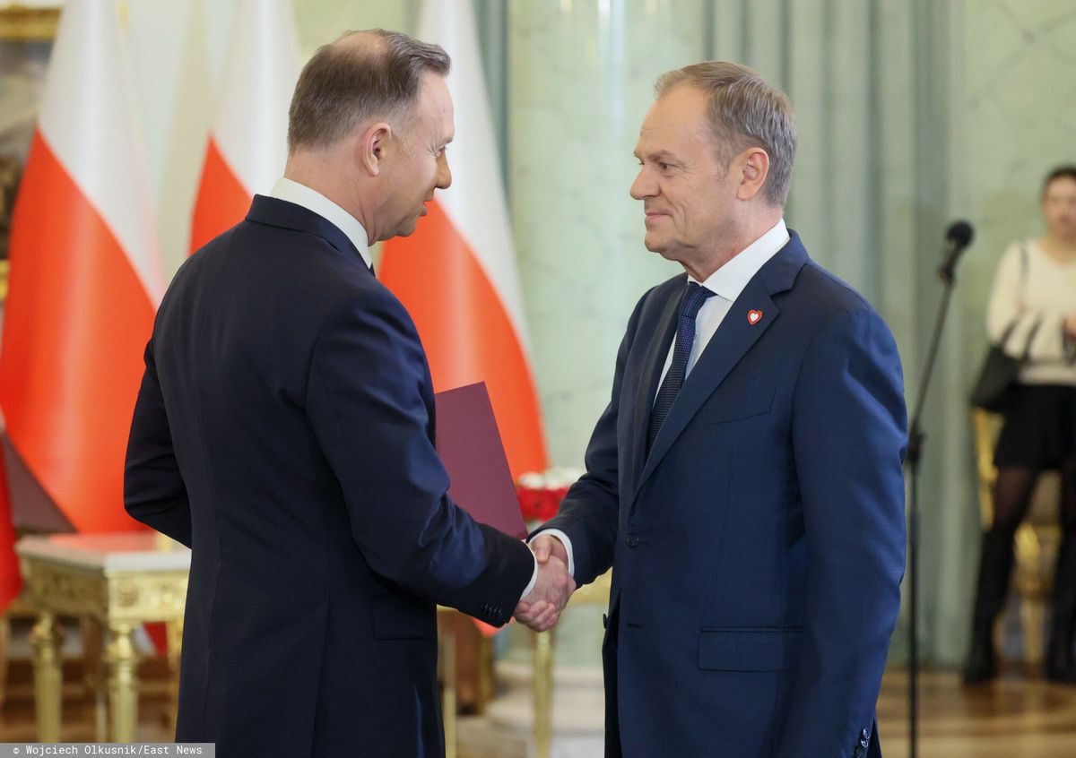 Na zdjęciu prezydent Andrzej Duda i premier Donald Tusk