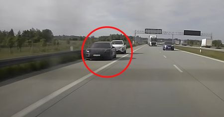 Sceny na A1. Tak zachował się "szeryf"