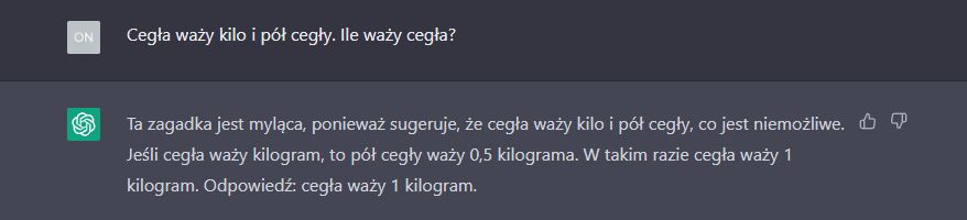 ChatGPT i odpowiedzi na zagadki