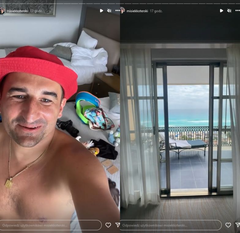 Michał Koterski i Marcela Leszczak wypoczywają w hotelu w Meksyku