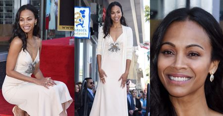 Zoe Saldana odkrywa swoją gwiazdę w Alei Sław