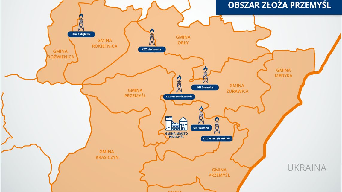 W rejonie Przemyśla PGNiG prowadzi zakrojone na szeroką skalę prace wydobywcze.