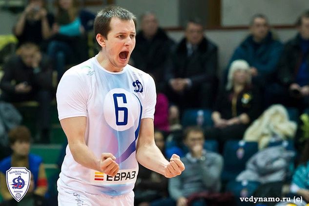 Bartosz Kurek w pełni zrehabilitował się za nieudany mecz z Fakiełem i poprowadził Dynamo do zwycięstwa nad zdobywcą Pucharu Rosji / fot: vcdynamo.ru