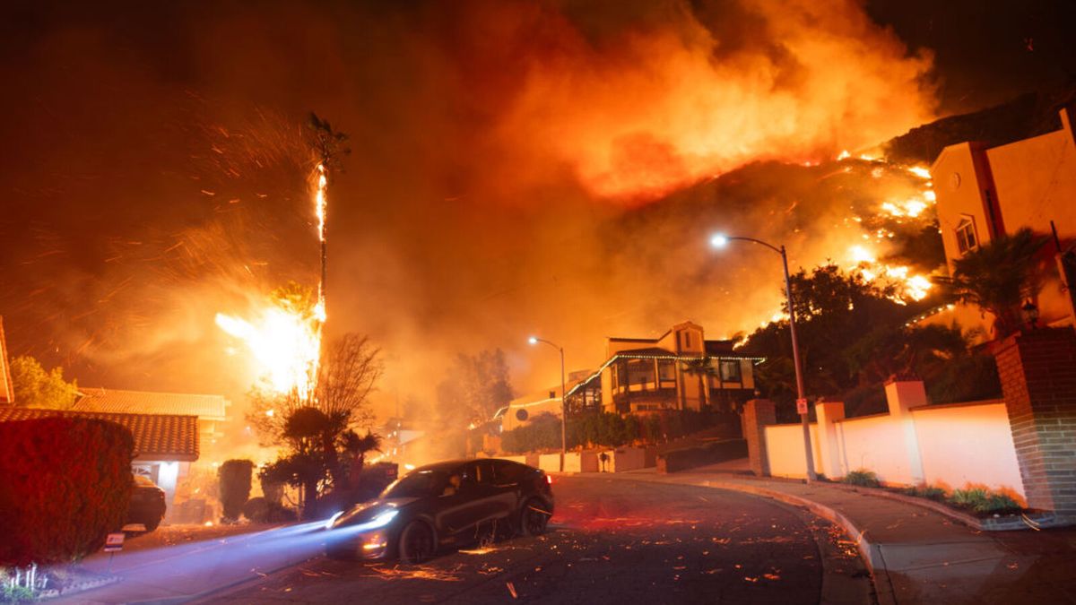 Getty Images / Qian Weizhong / pożar w Los Angeles