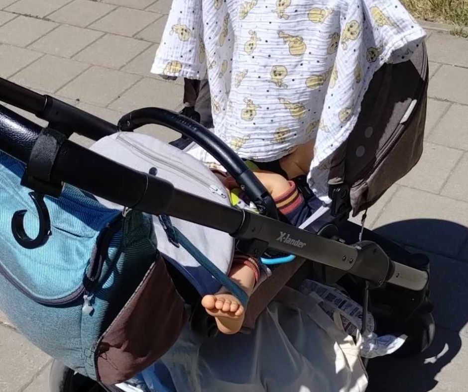 Wózek stał w pełnym słońcu