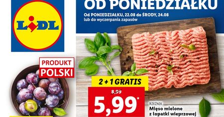 Lidl najnowsza gazetka od poniedziałku 22 sierpnia. Promocje w Lidlu 22.08-24.08