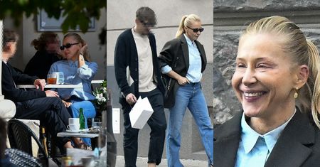 Katarzyna Warnke sączy z bratem kawę na mieście, po czym rusza na PODBÓJ luksusowego butiku. Stylowe rodzeństwo? (ZDJĘCIA)