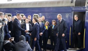 Nie jechali z Tuskiem. Macron, Merz i Starmer wysiedli z innego wagonu