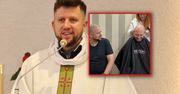 Ksiądz katolicki ogolił głowę po mszy. Tak wsparł Cancer Fighters