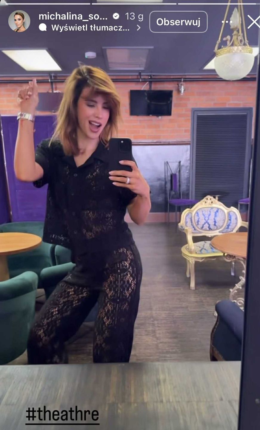 Michalina Sosna postawiła na koronki 
