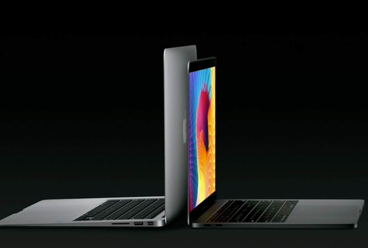 Porównanie wielkości 13-calowego MacBooka Air i nowego 13-calowego MacBooka Pro