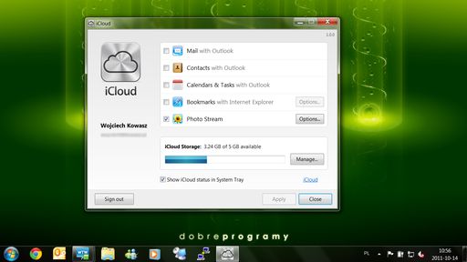 iCloud Control Panel