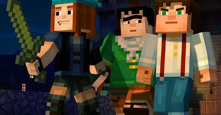 Niedaleko pada przygoda od Minecrafta: Story Mode wiele czerpie z pierwowzoru