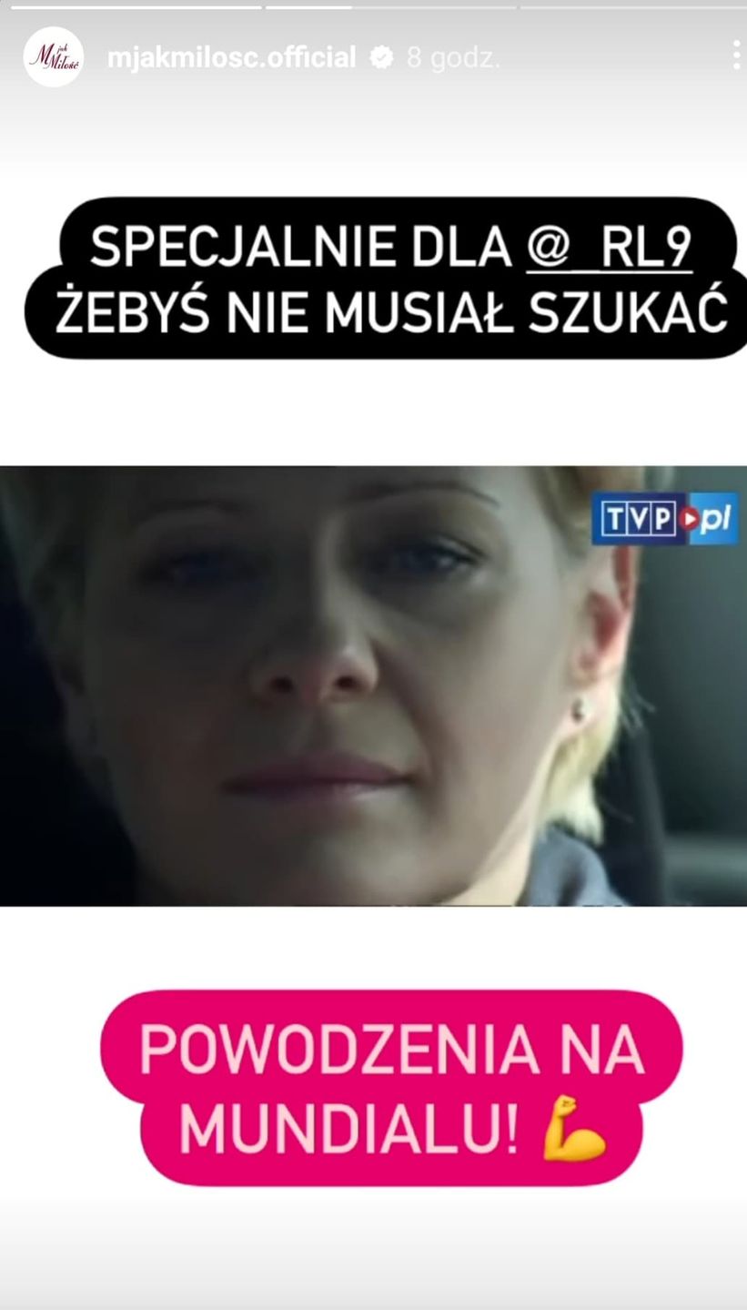 Robert Lewandowski kpi z tragicznej sceny w „M jak miłość”. - produkcja reaguje