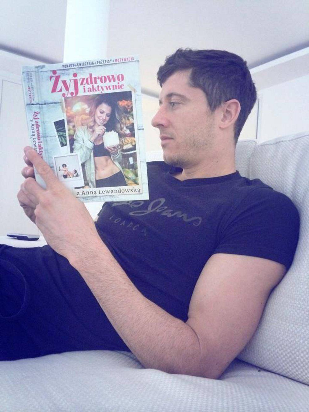 Robert Lewandowski 
Fot. Screen z Facebook