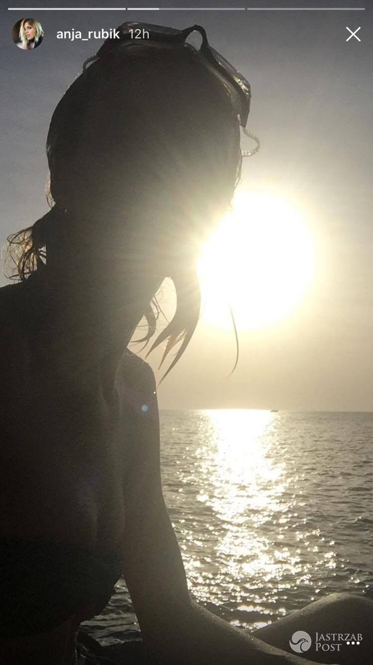 Anja Rubik w bikini na Balearach