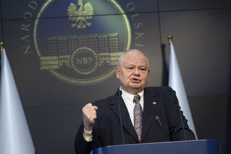 06.05.2022. Warszawa. Konferencja prasowa prezesa Narodowego Banku Polskiego po posiedzeniu Rady Polityki Pienieznej.  n/z Adam Glapinski